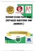 SCH4801 EXAM PACK 2025  {DETAILED QUESTIONS AND ANSWERS }