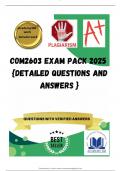 COM2603 EXAM PACK 2025  {DETAILED QUESTIONS AND ANSWERS }