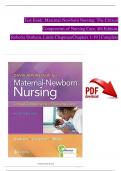 Test Bank For Maternal-Newborn Nursing: The Critical Components of Nursing Care, 4th Edition, Roberta Durham, Linda Chapman A+