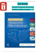 TEST BANK For Textbook Of Diagnostic Microbiology, 7th Edition By Connie R. Mahon, Verified Chapters 1 - 41 ||Complete A+ Guide