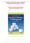 Test Bank Essentials of Nursing Leadership & Management 7th Edition Sally A. Weiss||ISBN NO-10,0803669534||ISBN NO-13,978-0803669536||All Chapters||Complete Guide