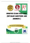 HRM3705 EXAM PACK 2025  {DETAILED QUESTIONS AND ANSWERS }