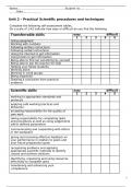 Unit 2 Assignments Learning Aims A, B, C, and D