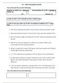 Unit 3 moles calculations questions