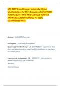 NRS 410V Grand Canyon University Clinical Manifestations for Mr C Discussion LATEST WITH ACTUAL QUESTIONS AND CORRECT VERIFIED ANSWERS ALREADY GRADED A+ 100% GUARANTEED PASS!