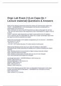 Orgo Lab Exam 2 (Lon Capa Qs + Lecture material) Questions & Answers