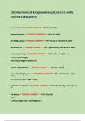 Geotechnical Engineering Exam 1 with correct answers