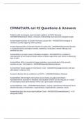 CPAN/CAPA set #2 Questions & Answers