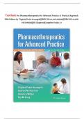 Test Bank For Pharmacotherapeutics for Advanced Practice: A Practical Approach Fifth Edition by Virginia Poole Arcangelo||ISBN NO:10,1975160592||ISBN NO:13,978-1975160593||All Chapters||Complete Guide A+ 2024|2025