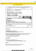 Pearson Edexcel Level 3 GCE History Advanced PAPER 2: Depth study Option 2F.1: India, c1914–48: the road to independence Option 2F.2: South Africa, 1948–94: from apartheid state to ‘rainbow nation’ JUNE 2024 Question Paper + FINAL Mark Scheme