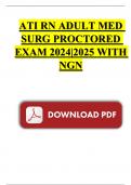 ATI RN ADULT MED SURG PROCTORED EXAM || Updated 2024|2025 