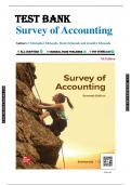 Test Bank for Survey of Accounting, 7th Edition by Thomas Edmonds