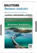 Solutions for Business Analytics, 5th Edition Camm (All Chapters included)