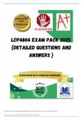 LCP4804 EXAM PACK 2025  {DETAILED QUESTIONS AND ANSWERS }