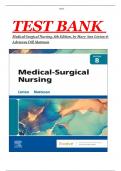 TEST BANK for Medical-Surgical Nursing, 8th Edition, by Mary Ann Linton & Adrianne Dill Matteson.