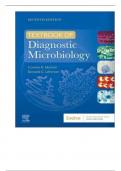 TEST BANK For Textbook Of Diagnostic Microbiology, 7th Edition By Connie R. Mahon, Verified Chapters 1 - 41 ||Complete A+ Guide