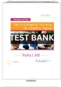 Test Bank for Ebersole and Hess Gerontological Nursing and Healthy Aging 5th Edition by (Mosby; March 7, 2017), ISBN No 9780323401678, all 28 Chapters Covered (NEWEST 2024)