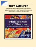 TEST BANK FOR Philosophies And Theories For Advanced Nursing Practice 4th Edition By Janie B. Butts  Karen L. Rich || Newest Edition With Correct Answers To All Question.Grade A+ To Complete Test Bank (2024 – 2025)