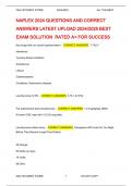 NAPLEX 2024 QUESTIONS ANDCORRECTANSWERS LATEST UPLOAD2024/2025BESTEXAM SOLUTION RATED A+ FORSUCCESS