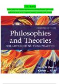 Test Bank for Philosophies and Theories for Advanced Nursing Practice, 4th Edition by Butts & Rich