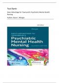 Test Bank- Davis Advantage for Townsend's Psychiatric Mental Health Nursing, 11th Edition by Karyn I. Morgan||Instant Download