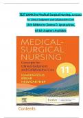  TEST BANK for Medical-Surgical Nursing: Concepts for Clinical Judgment and Collaborative Care  11th Edition by Donna D. Ignatavicius,  All 65 chapters Available 