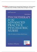 Test Bank for Psychotherapy for the Advanced Practice Psychiatric Nurse: A How-To Guide for Evidence-Based Practice, 3rd Edition, by Kathleen Wheeler, All Chapters 1-24 || LATEST 2024|2025