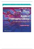 TEST BANK FOR APPLIED PATHOPHYSIOLOGY A CONCEPTUAL APPROACH 4TH EDITION BY JUDI NATH CARIE BRAUN| ALL CHAPTERS | BRAND NEW | QUESTIONS WITH DETAILED ANSWERS | GRADED A+