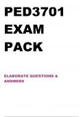 PED3701 EXAM PACK 2024.