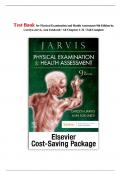 Test Bank for Physical Examination and Health Assessment 9th Edition by Carolyn Jarvis, Ann Eckhardt || All Chapters 1-32 || Full Complete Updated 2024|2025