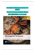 Test Bank - Biological Science, 6th Edition (Freeman, 2017) Chapter 1-54 | All Chapters