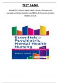 Test Bank For Essentials Of Psychiatric Mental Health Nursing: A Communication Approach to Evidence-Based Care 3rd Edition By Varcarolis, Consists of 28 Complete Chapters, ISBN: 978-0323389655