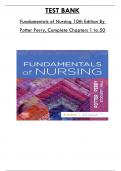 Test Bank For Fundamentals of Nursing 10th Edition By Potter Perry, Consists of 50 Complete Chapters, ISBN: 978-0323677721