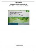 Test Bank For Introduction To Clinical Pharmacology 10th Edition By Visovsky, Consists of 20 Complete Chapters, ISBN: 978-0323755351