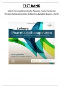 Test Bank For Lehne's Pharmacotherapeutics For Advanced Practice Nurses And Physician Assistants 2nd Edition By Rosenthal, Consists of 92 Complete Chapters, ISBN: 978-0323554954