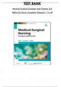 Test Bank For Medical Surgical Nursing Concepts And Practice 3rd Edition By Dewit, Consists of 48 Complete Chapters, ISBN: 978-0323243780