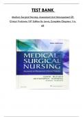 Test Bank For Medical-Surgical Nursing: Assessment And Management Of Clinical Problems 10th Edition By Lewis, Consists of 68 Complete Chapters, ISBN: 978-0323328524