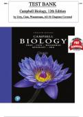 Test Bank for Campbell Biology, 12th Edition by Lisa Urry, All Chapters 1 to 56 Covered, Verified Latest Edition