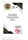 ADL2601 EXAM PACK 2025