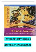 Test Bank for Principles of Pediatric Nursing Caring for Children 6th Edition by Ball et al..