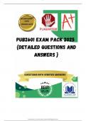 PUB2601 EXAM PACK 2025  {DETAILED QUESTIONS AND ANSWERS }