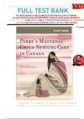 FULL TEST BANK For Study Guide for Perry's Maternal Child Nursing Care 3rd Edition by Lisa Keenan-Lindsay RN MN PNC(C) (Author) Latest update Graded A+