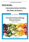 TEST BANK  Understanding Nutrition 16th Edition  Ellie Whitney  Chapters 1(Nutrition Information and Misinformation)