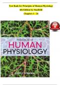 Test Bank for Principles of Human Physiology 6th Edition by Stanfield Chapters 1 - 24