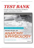 TEST BANK for Principles of Anatomy and Physiology 15th Edition by Gerard J. Tortora & Bryan H. Derrickson.