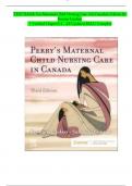 Test Bank for Maternal Child Nursing Care Canada 3rd Edition by Keenan Lindsay, 2024) | All Chapter 1-27  Covered | Passing Score Guaranteed 100%