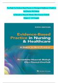 TEST BANK For Evidence-Based Practice in Nursing & Healthcare A Guide to Best Practice 5th Edition by Bernadette Mazurek Melnyk, Ellen Fineout-Overholt, Chapters 1 - 23 Complete