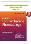 Test Bank for Focus on Nursing Pharmacology 7th Edition by Amy M. Karch