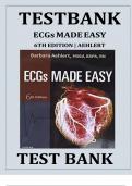 Test Bank for ECGs Made Easy 6th Edition by Barbara J Aehlert 9780323401302 Chapters 1-10 Complete Guide.