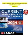 TEST BANK For Current Medical Diagnosis And Treatment 2023, 62nd Edition By Maxine Papadakis, All Chapters 1 - 42, Verified Newest Version